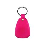 Custom Imprinted MicroHalt Western Saddle Key Tag, Full Color - Neon Pink