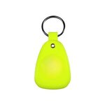 Custom Imprinted MicroHalt Western Saddle Key Tag, Full Color - Neon Yellow