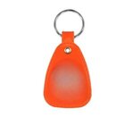 Custom Imprinted MicroHalt Western Saddle Key Tag, Full Color - Orange