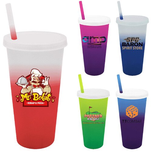 Main Product Image for USA Made Mood 26 oz. Tumbler w/ Lid and Straw Full Color