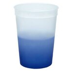 Custom Imprinted Mood(TM) 12 oz. Stadium Cup, Full Color Digital - Frosted to Blue