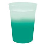 Custom Imprinted Mood(TM) 12 oz. Stadium Cup, Full Color Digital - Frosted to Green