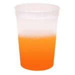 Custom Imprinted Mood(TM) 12 oz. Stadium Cup, Full Color Digital - Frosted to Orange