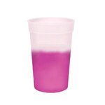 Custom Imprinted Mood(TM) 12 oz. Stadium Cup, Full Color Digital - Frosted to Pink