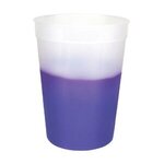 Custom Imprinted Mood(TM) 12 oz. Stadium Cup, Full Color Digital - Frosted to Purple