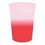 Custom Imprinted Mood(TM) 12 oz. Stadium Cup, Full Color Digital - Frosted To Red