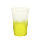 Custom Imprinted Mood(TM) 12 oz. Stadium Cup, Full Color Digital - Frosted to Yellow