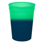 Custom Imprinted Mood(TM) 12 oz. Stadium Cup, Full Color Digital - Green to Blue