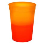 Custom Imprinted Mood(TM) 12 oz. Stadium Cup, Full Color Digital - Orange To Tropical Red