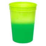 Custom Imprinted Mood(TM) 12 oz. Stadium Cup, Full Color Digital - Yellow To Green