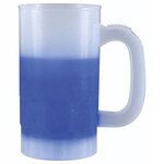 Custom Imprinted Mood(TM) 14 oz. Beer Stein 1 Side, Full Color - Frosted to Blue