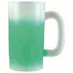 Custom Imprinted Mood(TM) 14 oz. Beer Stein 1 Side, Full Color - Frosted to Green