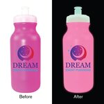 Custom Imprinted Nite Glow Value Cycle Bottle 20 oz. Full Color -  