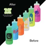 Custom Imprinted Nite Glow Value Cycle Bottle 20 oz. Full Color -  