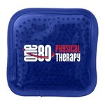 Custom Imprinted Plush Square Gel Bead Hot/Cold Pack Full Color -  