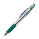 Custom Imprinted Ribbon Spin Top Pen with Stylus Full Color -  