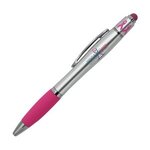 Custom Imprinted Ribbon Spin Top Pen with Stylus Full Color -  