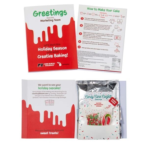 Main Product Image for Custom InstaCake Holiday Cake in a Card