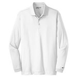 Custom Nike Golf Polo Shirt Design  Long Sleeve Dri-FIT Tech - White