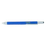 Custom Printed 9 in 1 Tool Pen with Level - Blue