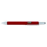 Custom Printed 9 in 1 Tool Pen with Level - Red
