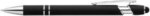 Custom Printed Athens Soft Touch Metal Ballpoint Pen - Black