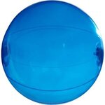 Custom Printed Beach Ball - 16" - Solid Color - Translucent  Blue
