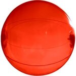 Custom Printed Beach Ball - 16" - Solid Color - Translucent  Red
