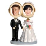 Custom Printed Bobblehead Couples - Bride and Groom