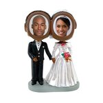 Custom Printed Bobblehead Couples - Wedding Couple