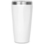 Custom Printed Calypso Recycled Stainless Steel Tumbler 16 oz - White