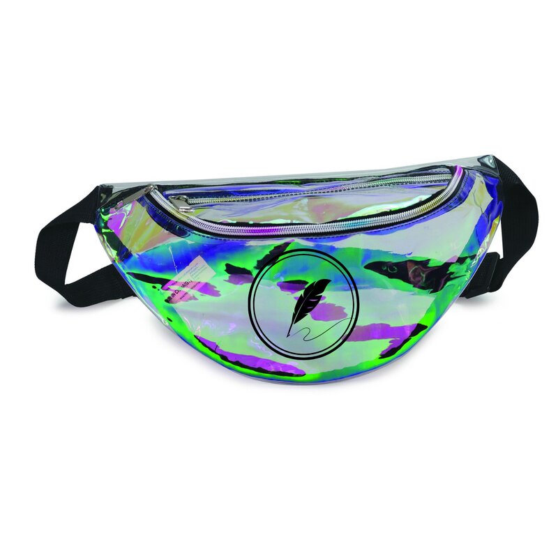 Main Product Image for Custom Printed Clear Holographic Fanny Pack