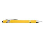 Custom Printed CORE365 Rubberized Aluminum Click Stylus Pen - Campus Gold