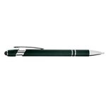 Custom Printed CORE365 Rubberized Aluminum Click Stylus Pen - Forest