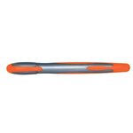 Custom Printed Double Injection Highlighter - Silver With Orange