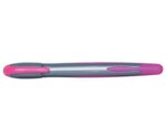 Custom Printed Double Injection Highlighter - Silver With Pink