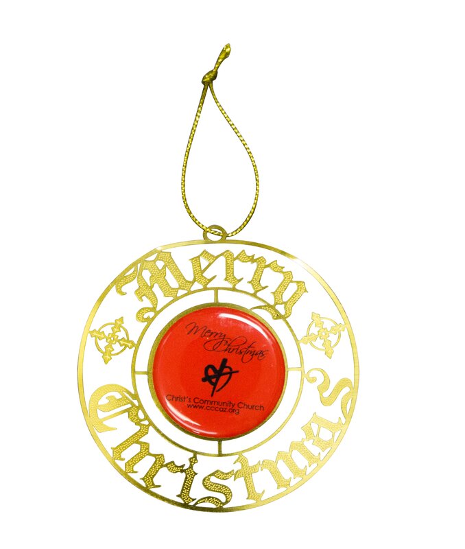 Main Product Image for Custom Printed Express Merry Christmas Holiday Ornament