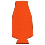 Custom Printed Foam Collapsible Bottle Coolie - Neon Orange