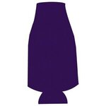 Custom Printed Foam Collapsible Bottle Coolie - Purple