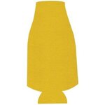 Custom Printed Foam Collapsible Bottle Coolie - Yellow