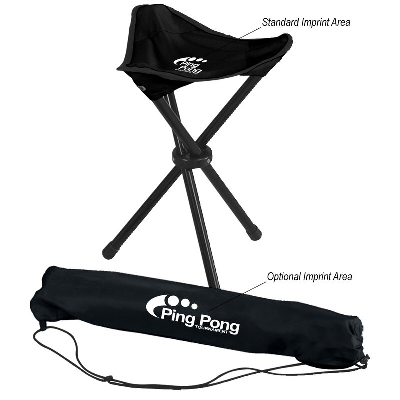 Main Product Image for Custom Printed Folding Tripod Stool With Carrying Bag