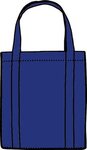 Custom Printed Gusset Shopping Tote - Royal Blue