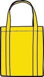 Custom Printed Gusset Shopping Tote - Yellow