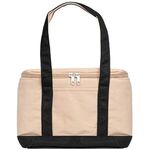 Custom Printed Insulated Cotton Lunch Tote - Black