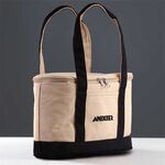 Custom Printed Insulated Cotton Lunch Tote -  