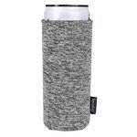 Custom Printed koozie (R) Heather Collapsible Slim Can Kooler - Gray