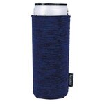 Custom Printed koozie (R) Heather Collapsible Slim Can Kooler - Royal Blue