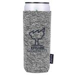 Custom Printed koozie (R) Heather Collapsible Slim Can Kooler -  