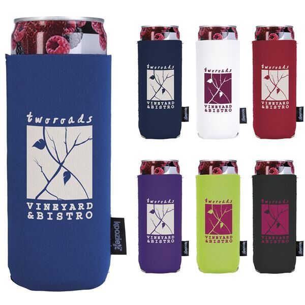 Main Product Image for Custom Printed Koozie (R) Slim Collapsible Neoprene Can Kooler