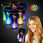 Custom Printed LED Light Up Pilsner Glass 14 oz. -  